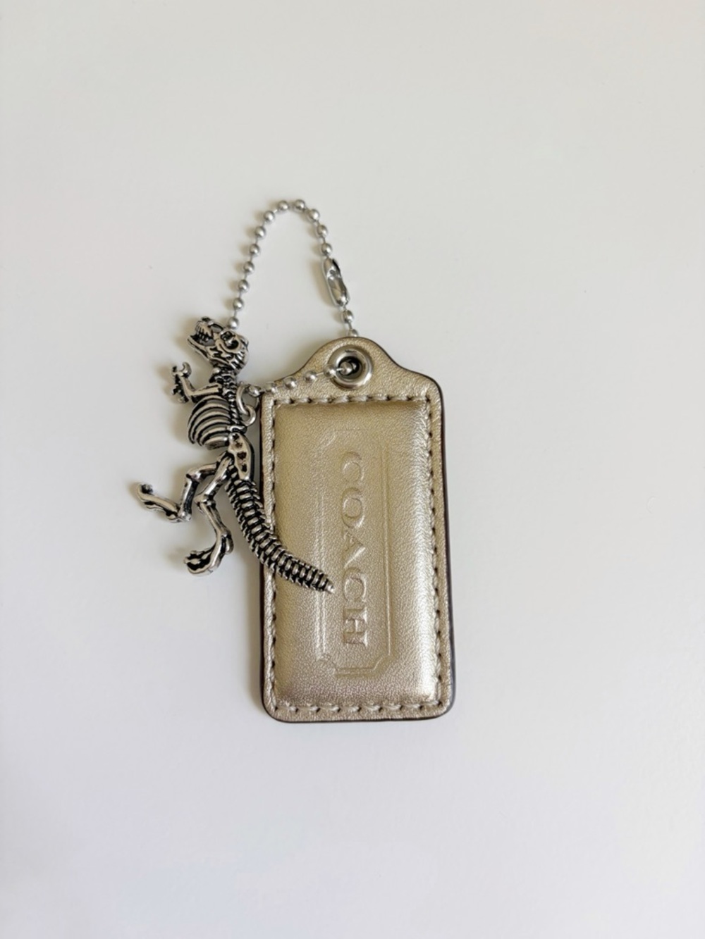 Coach Hang Tag With Dino Charm